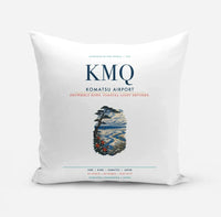 Thumbnail for Komatsu Airport (KMQ) design on white pillow
