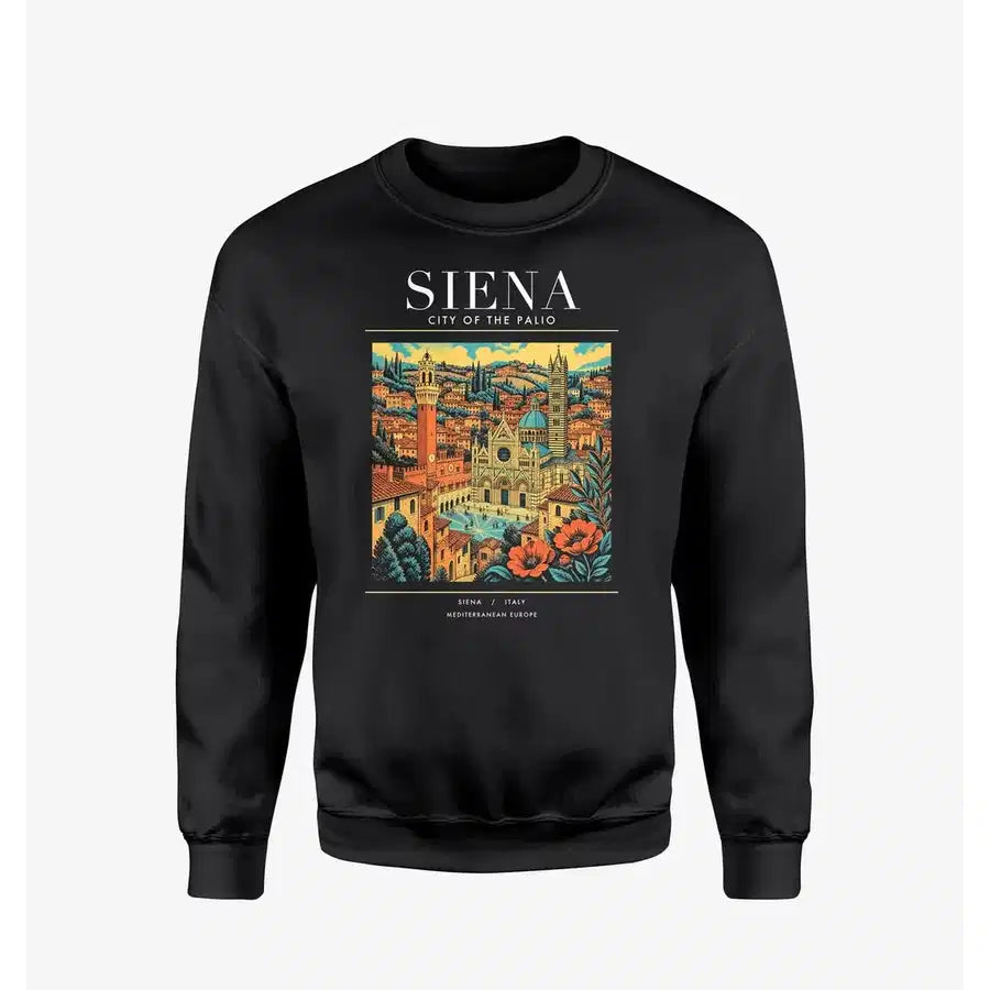 SIENA - Poster - Sweatshirt - Black