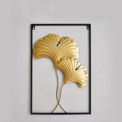 Fan-shaped leaf Wall Decoration/Hanging: For Living Room aviation design on premium decorative material hanging wall decorati.