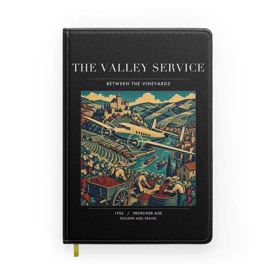 VINTAGE G4110 - The Valley Service - Designed Notebooks design on black
