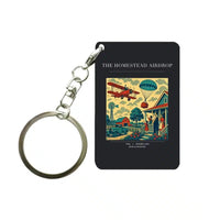 Thumbnail for VINTAGE G4199 - The Homestead Airdrop - Designed Key Chain design on black