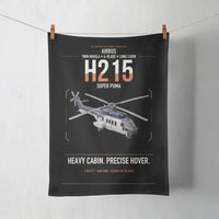 Thumbnail for Airbus H215 design on black towel