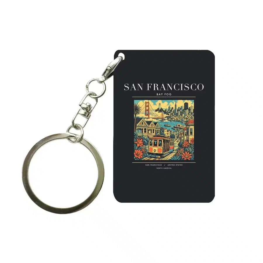 SAN FRANCISCO - Poster - Key Chain - Black