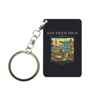 Thumbnail for SAN FRANCISCO - Poster - Key Chain - Black