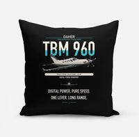 Thumbnail for Daher TBM 960 design on black pillow
