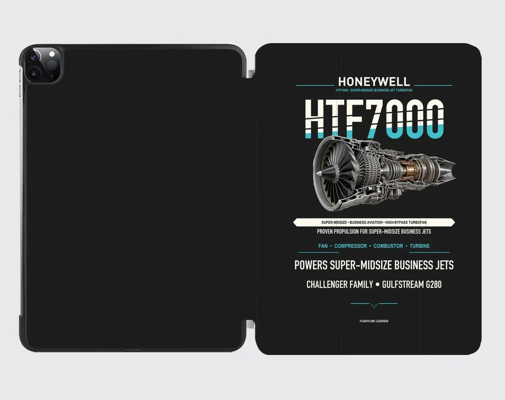 HTF7000 design on black ipad tablet case