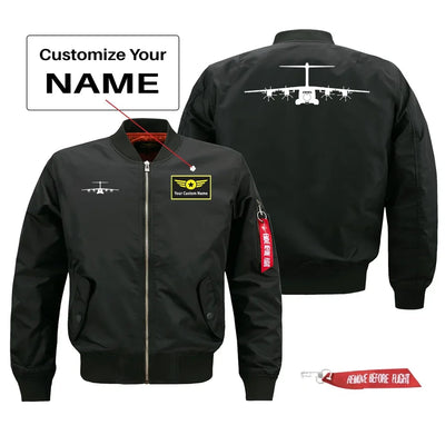 Airbus A400M Silhouette Pilot Jackets (Customizable) aviation design printed on comfortable shell with classic fit designed jacket.