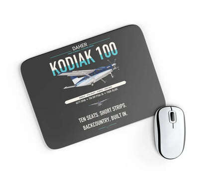 Daher Kodiak 100 Series III design on black rectangle mouse pad