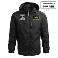 Thumbnail for Flying is Importanter aviation design printed on lightweight shell with slim fit stylish thin jacket.