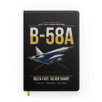Thumbnail for B-58A Hustler design on black notebook