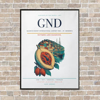 Thumbnail for Maurice Bishop International Airport GND — St. George's vertical canvas print - framed - white background