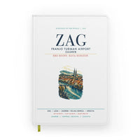 Thumbnail for Franjo Tuđman Airport Zagreb (ZAG) design on white notebook
