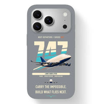 Thumbnail for Boeing 747-400 Dreamlifter design on gray magsafe iphone case