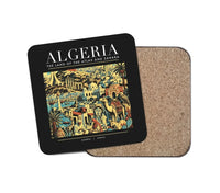 Thumbnail for ALGERIA - Poster - Coaster - Black