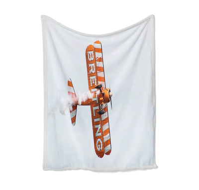 Breitling Show Aircraft Bed Blankets & aviation print on soft fleece blanket.