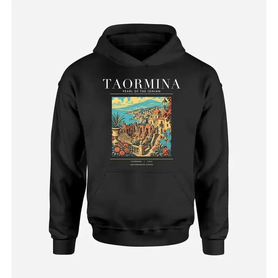 TAORMINA - Poster - Premium Hoodie - Black
