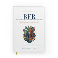 Thumbnail for Berlin Brandenburg Airport Willy Brandt (BER) design on white notebook