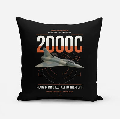 Dassault Mirage 2000C RDI design on black pillow