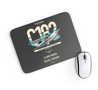 Thumbnail for Cessna 182 Skylane design on black rectangle mouse pad