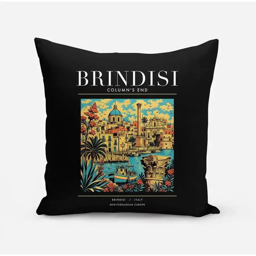 BRINDISI - Poster - Pillow - Black