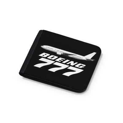 The Boeing 777 aviation design wallet, leather construction.