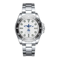 Thumbnail for Cessna C-172 Luxury Aviators aviation-themed aviator watch, polished premium stainless steel.