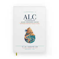 Thumbnail for Alicante-Elche Miguel Hernandez Airport (ALC) design on white notebook