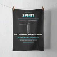 Thumbnail for Ascent AeroSystems Spirit design on black towel