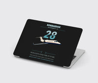 Thumbnail for Bombardier Learjet 28 design on black MacBook case