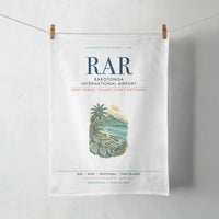 Thumbnail for Rarotonga International Airport (RAR) design on white towel