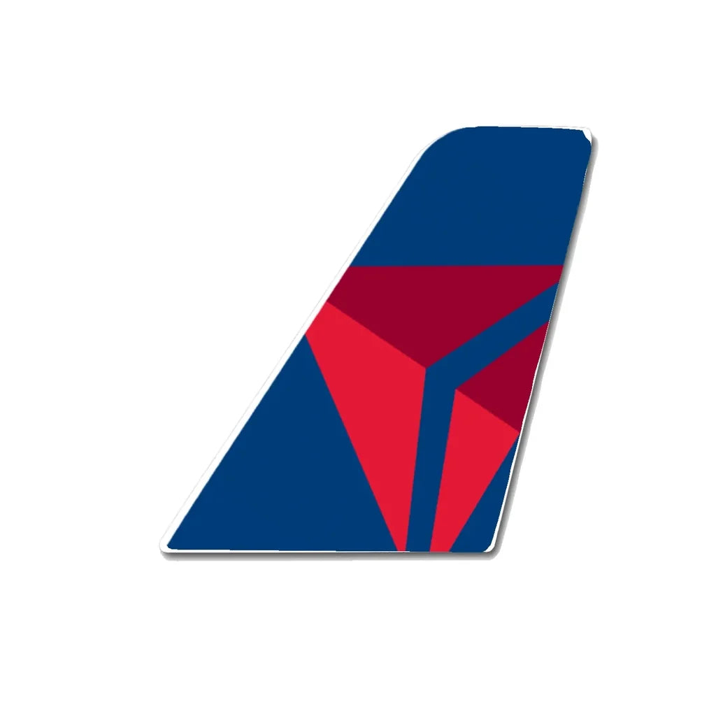 Delta Airlines (Delta Air Lines) aviation design tail sticker in weather-resistant vinyl.