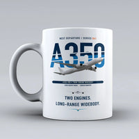 Thumbnail for A350-900 Mug design on white airbus