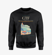 Thumbnail for Great Falls International Airport (GTF) design on black sweatshirt