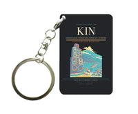 Thumbnail for Norman Manley International Airport (KIN) design on black key chain