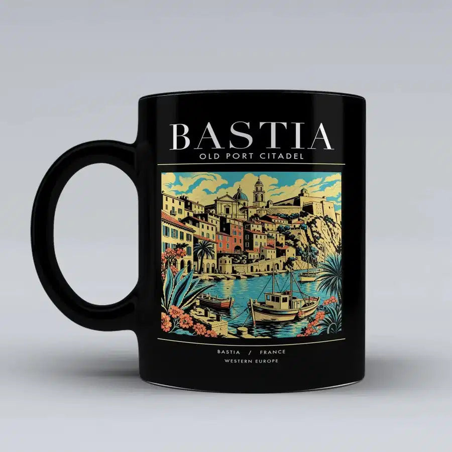 BASTIA - Poster - Mug - Black