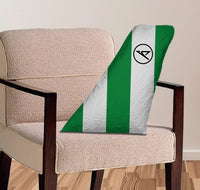 Thumbnail for Condor air Airlines Green aviation design on soft polyester filling aircraft tail pillow.