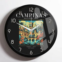 Thumbnail for CAMPINAS - Poster - Wall Clock Framed - Black