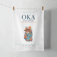 Thumbnail for Naha Airport (OKA) design on white towel