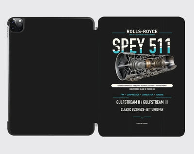 SPEY 511 design on black ipad tablet case