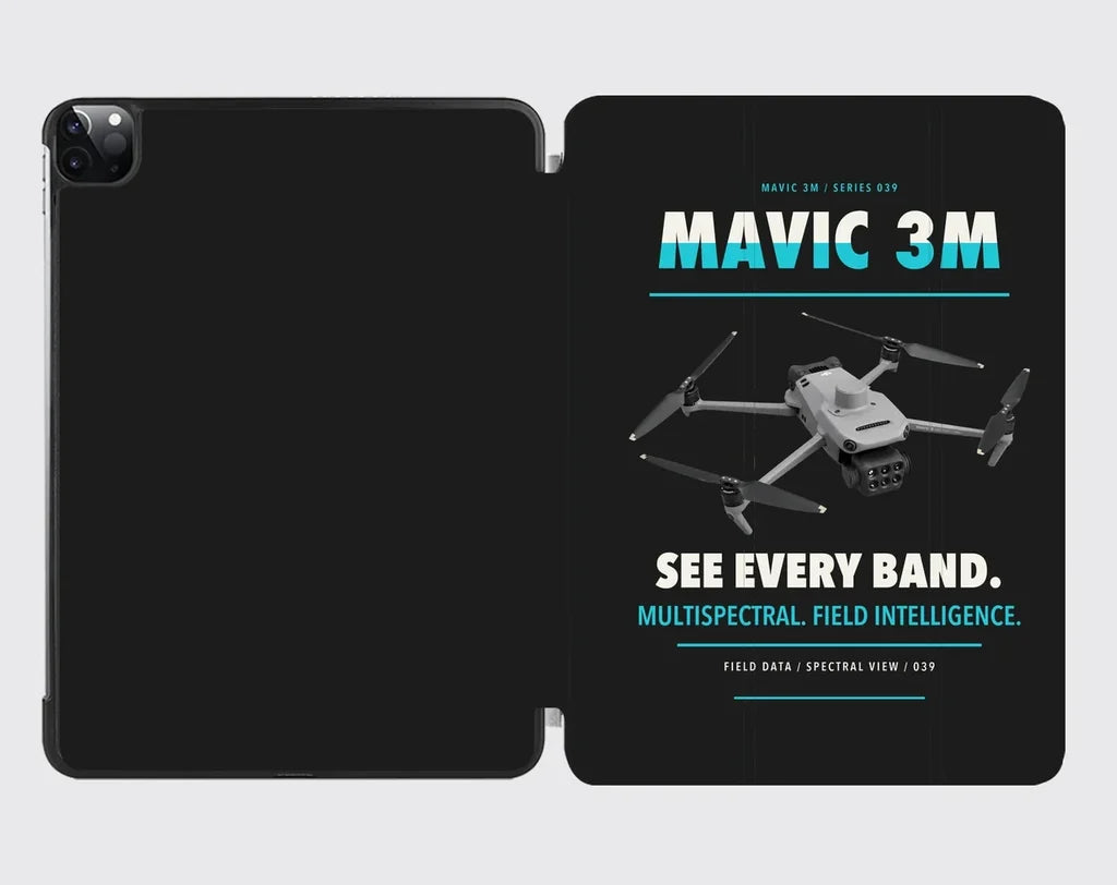 DJI Mavic 3 Multispectral design on black ipad tablet case
