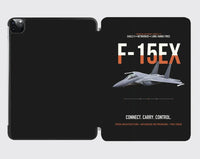 Thumbnail for F-15EX Eagle II Connect Carry Control design on black ipad tablet case