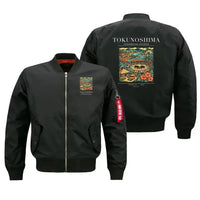 Thumbnail for TOKUNOSHIMA - Poster - Bomber Jacket - Black