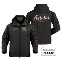 Thumbnail for Aviator - Dont Make Me Walk Military Jackets (Customizable) aviation design printed on heavy cotton shell with field-style po.