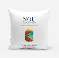 Thumbnail for Nouméa–La Tontouta International Airport (NOU) design on white pillow