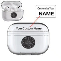 Thumbnail for Airplane Instruments (Heading 2) AirPods Pro transparent case - Normal + Name