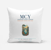 Thumbnail for Sunshine Coast Airport (MCY) design on white pillow