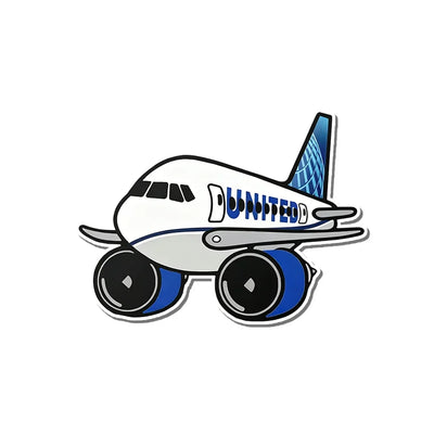 United Airlines B777 aviation design airplane sticker in weather-resistant vinyl.