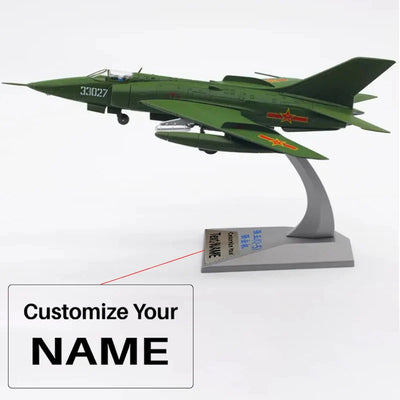 Side view of 1/72 China Air force Nanchang Q-5 Airplane Model aviation military aircraft model in diecast metal with detailed.