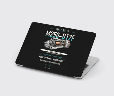 M250-B17F design on black MacBook case