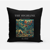 Thumbnail for VINTAGE G4051 - The Highline - Designed Pillows design on black